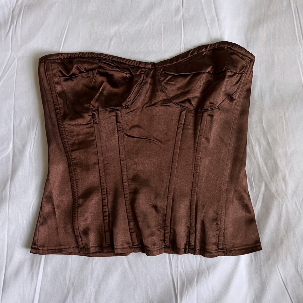 brown pretty little thing corset